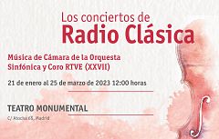 El XXVII Ciclo de Música de Cámara de la OCRTVE en Radio Clásica