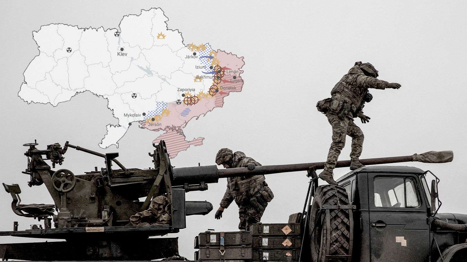 El mapa de la guerra de Ucrania semana 48º