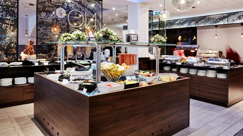 El 'cuartel general' de los Hispanos, un c�ntrico hotel de Cracovia compartido con otras selecciones