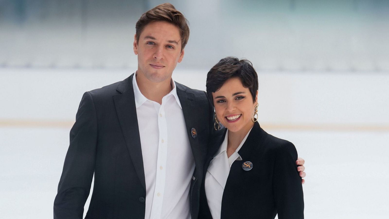 Los patinadores Sara Hurtado y Kirill Jalyavin