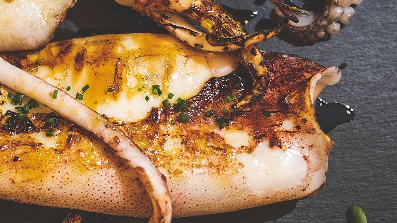 Receta de calamar relleno de verduras