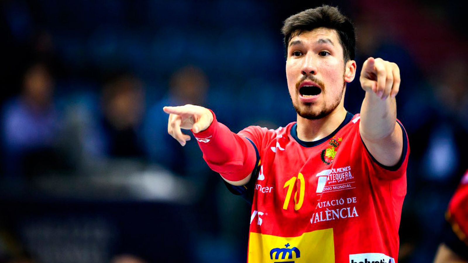 Álex Dujshevaeb, durante el Mundial de Balonmano 2023