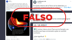 El núcleo de la Tierra no está girando en sentido inverso