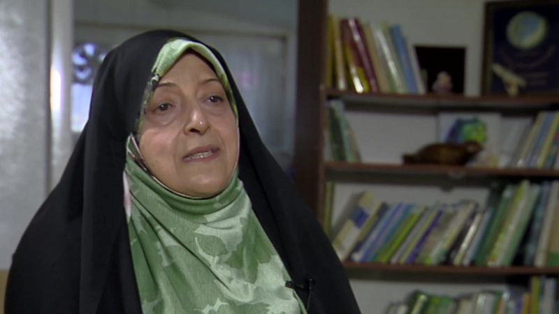 Exvicepresidenta de Irán: "Las sanciones y la interrupción de las reformas han provocado el estallido social"