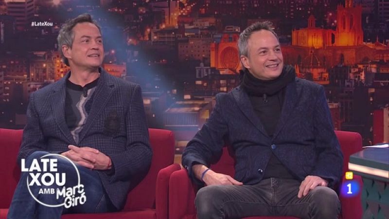 Els germans Torres visiten el 'Late Xou amb Marc Gir�' carregats de premis