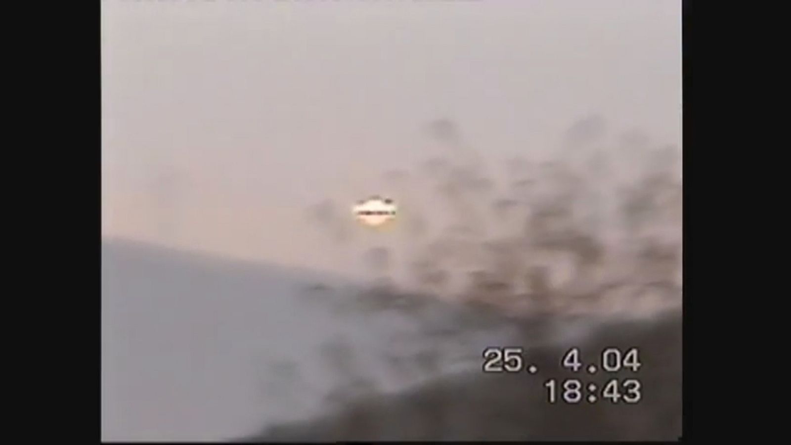 Imagen de un supuesto ovni en el cielo de Cantabria