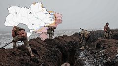 Los mapas de la 50ª semana de guerra en Ucrania