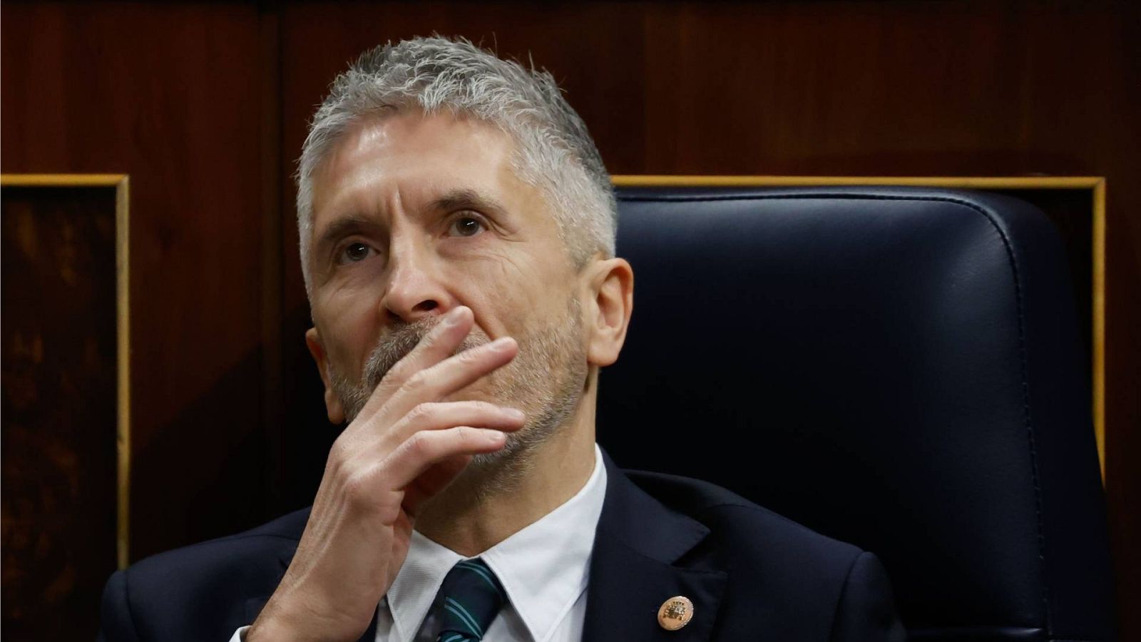 El ministro de Interior, Fernando Grande-Marlaska, en el Congreso