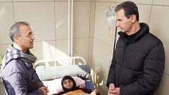 Al Asad reaparece cinco días después del terremoto mientras su gobierno se niega a facilitar la ayuda a las zonas rebeldes