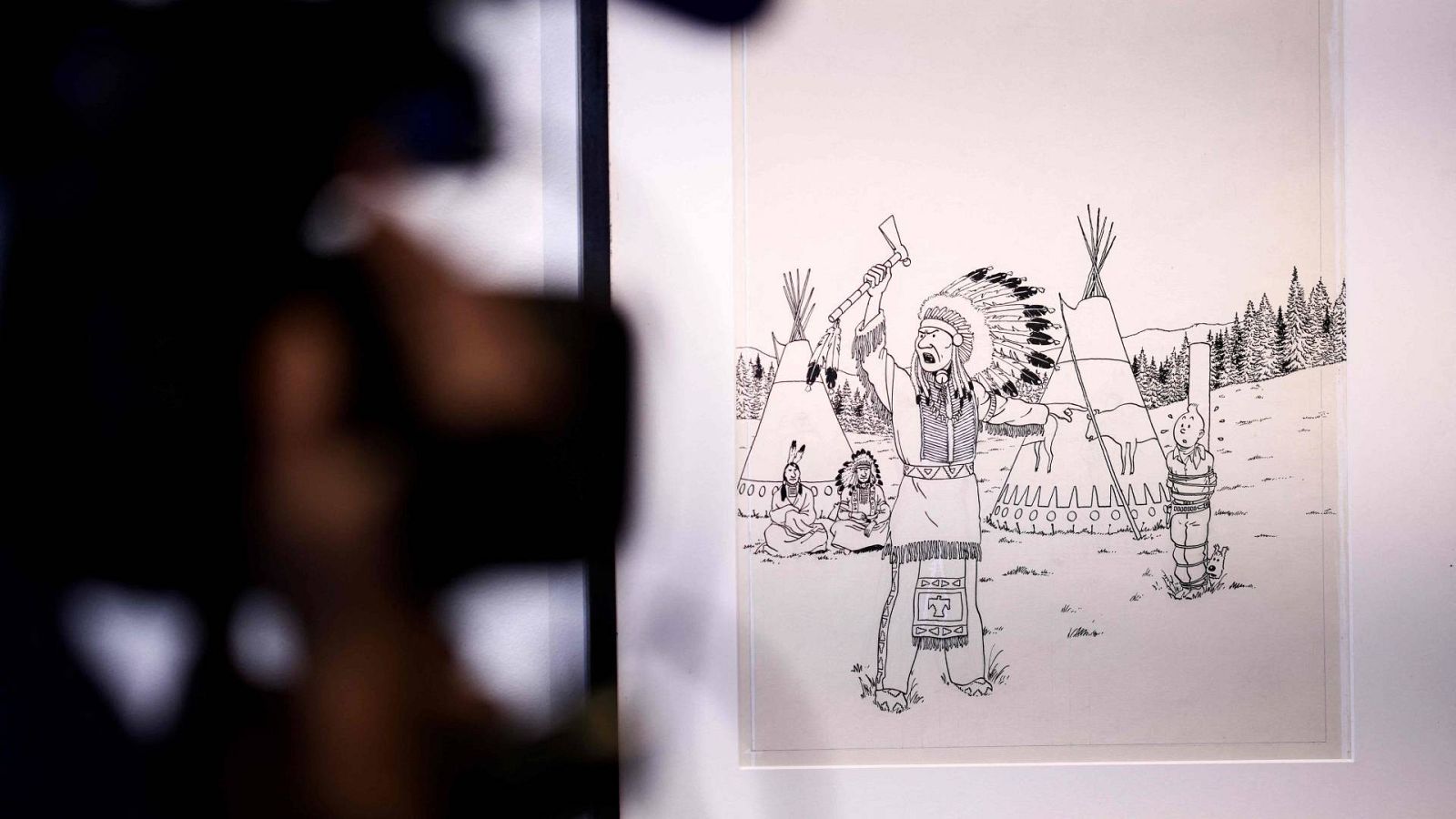 El dibujo original de la portada de 'Tintín en América', vendido por 2,1 millones de euros