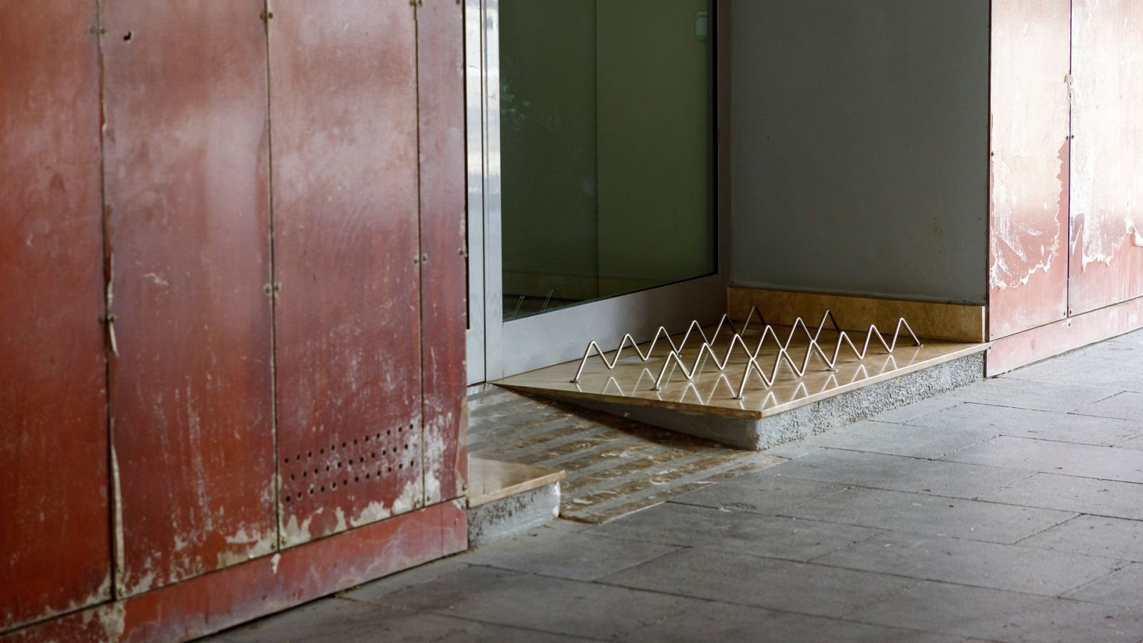 Un ejemplo de arquitectura hostil en Barcelona