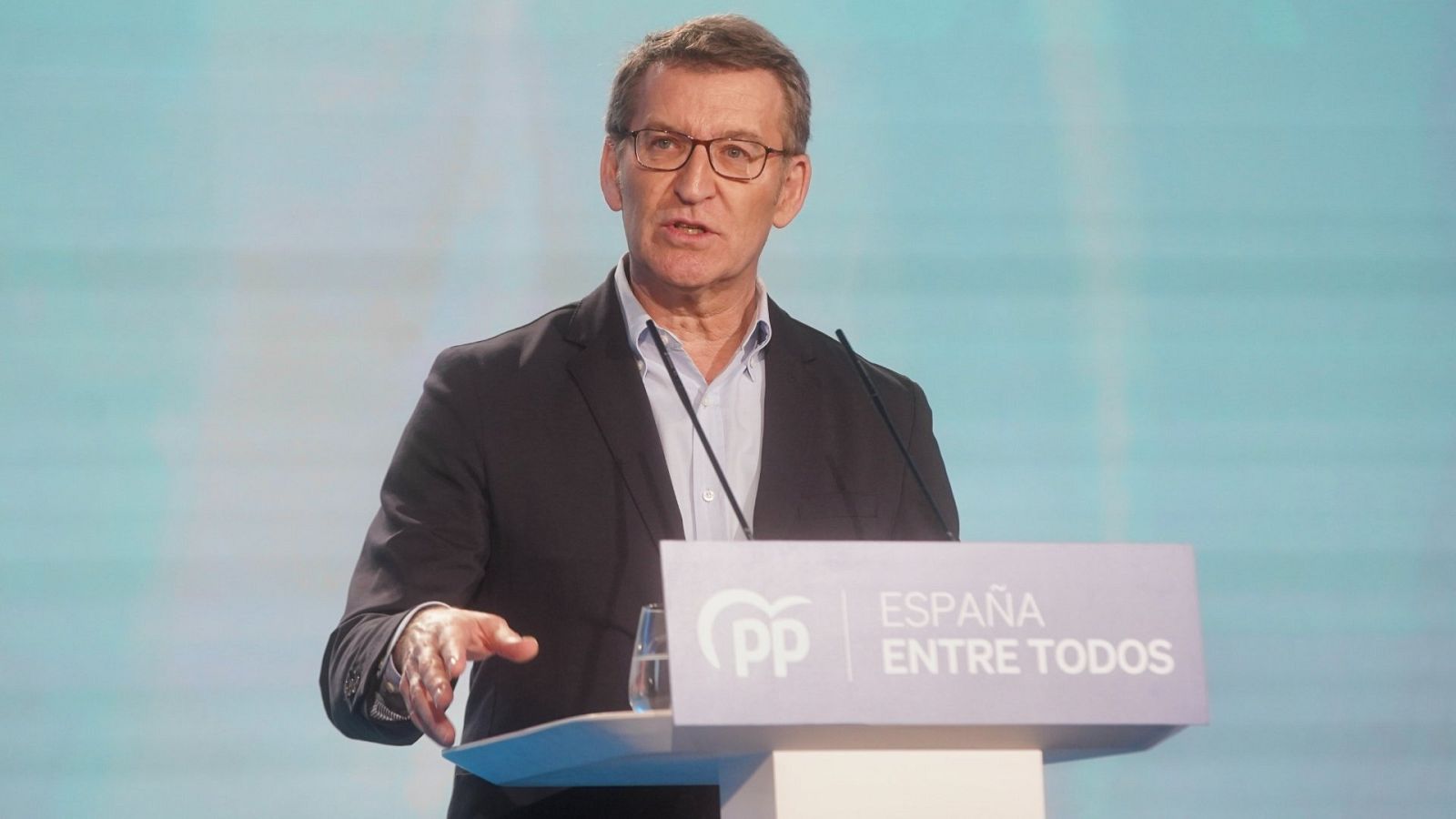 El presidente del Partido Popular, Alberto Núñez Feijóo,