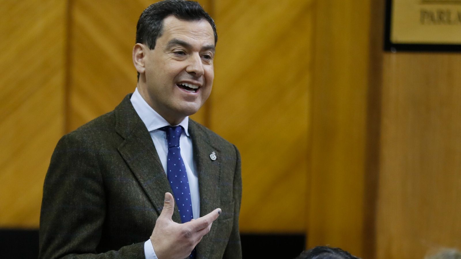 El presidente de la Junta de Andalucía, Juan Manuel Moreno