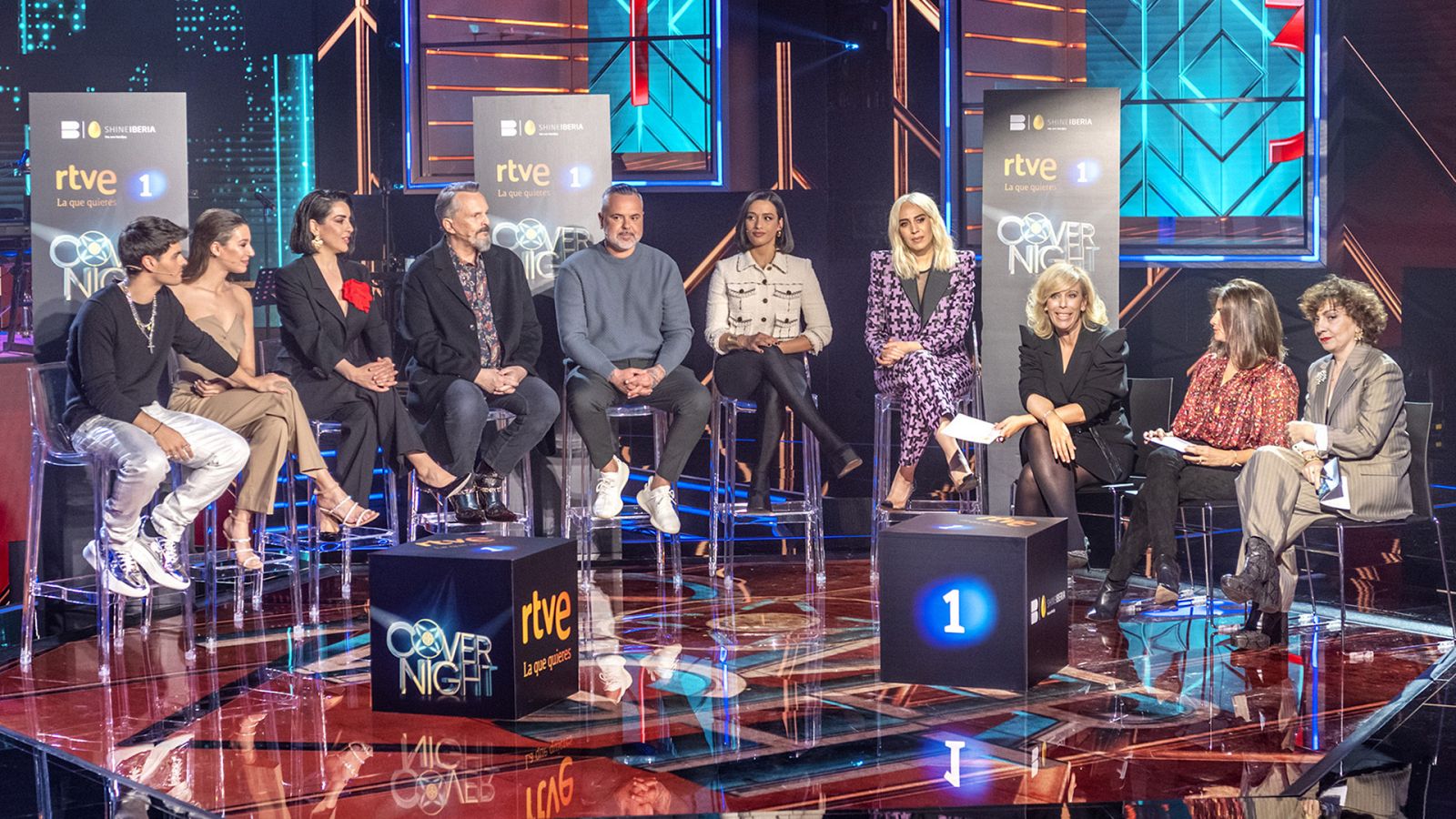 Durante la presentación de 'Cover Night'