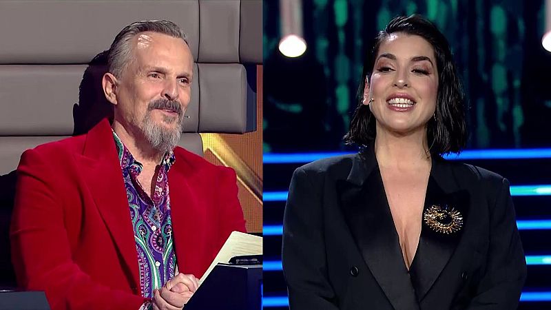 Miguel Bosé se pone rojo en 'Cover night' con la declaración de Ruth Lorenzo