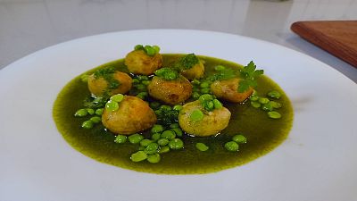 Receta de alb�ndigas de merluza en salsa verde de Sergio Fern�ndez 