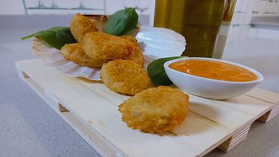 Receta de lagrimitas de merluza crujiente de Sergio Fern�ndez 
