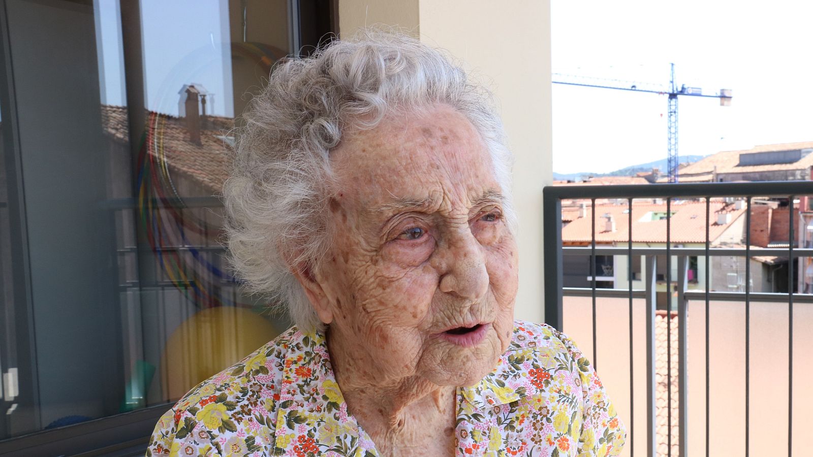 Maria Branyas a l'agost de 2019, quan tenia 112 anys