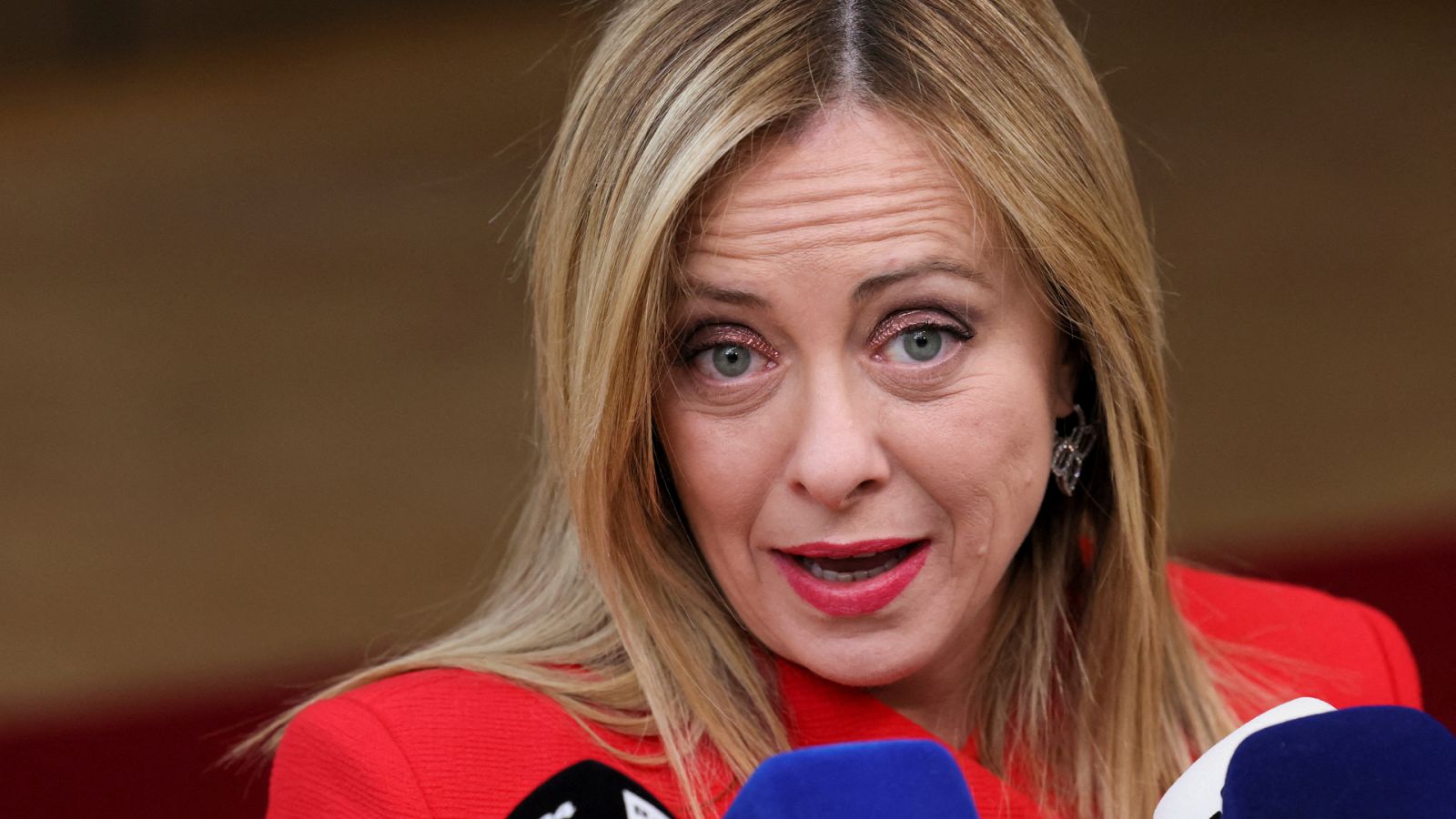 La presidenta italiana, Giorgia Meloni