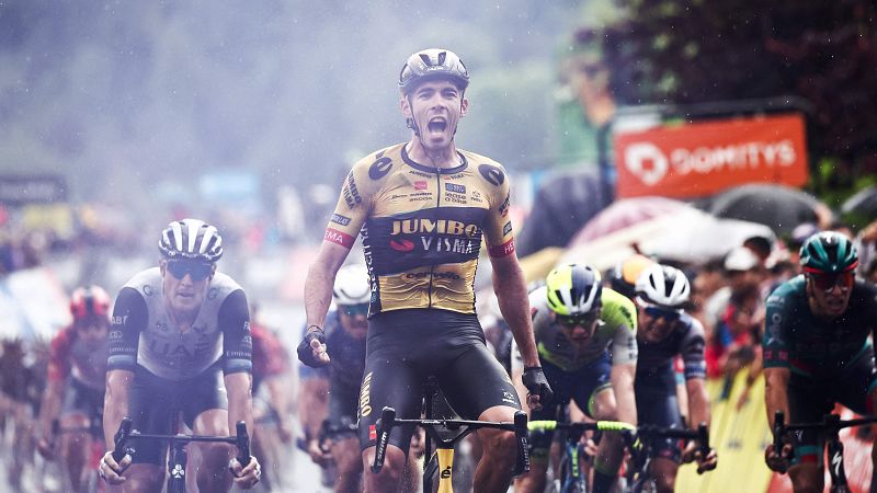 Christophe Laporte se lleva el triunfo y acaba con el sueño de Herregodts en la misma línea de meta