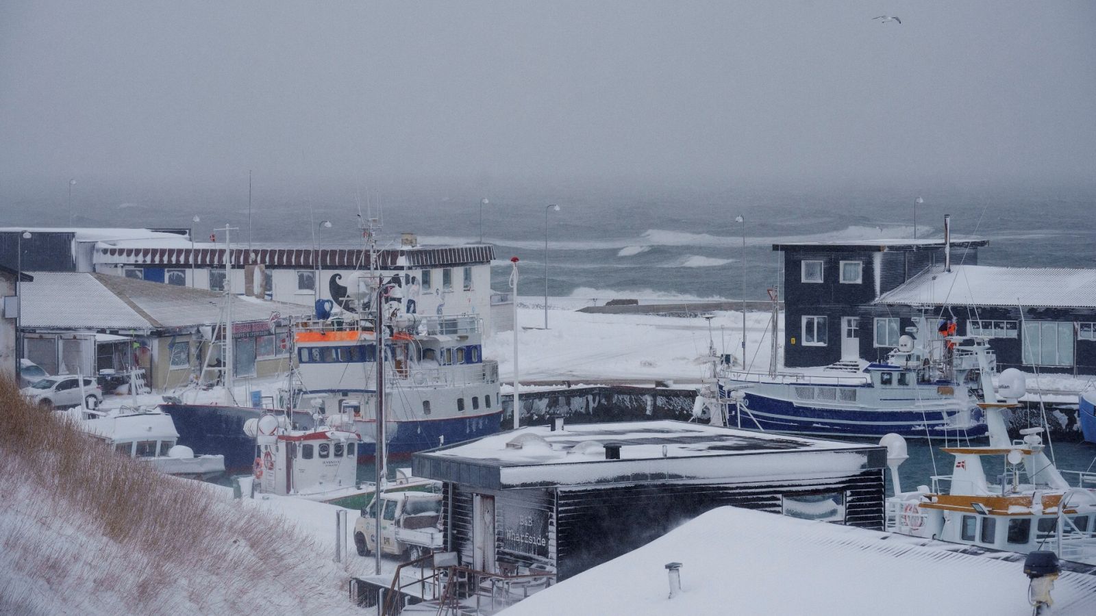 Un puerto pesquero en el norte de Dinamarca