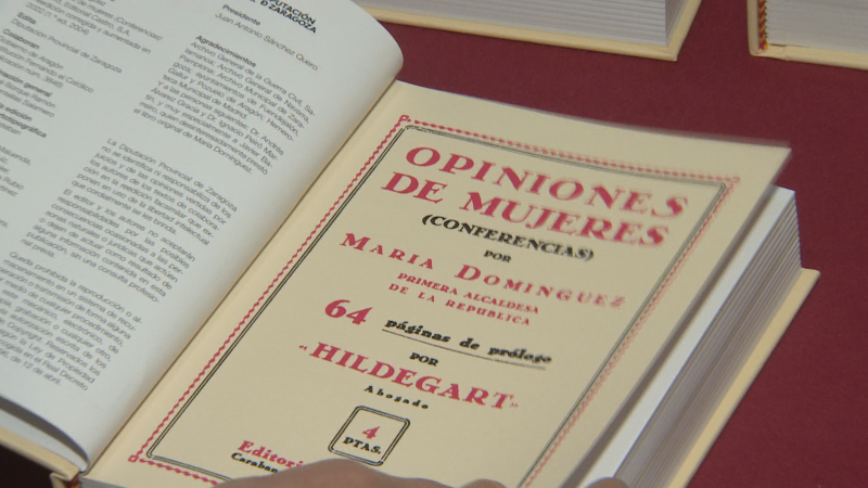 'Opiniones de Mujeres', este 8M reeditan el libro de Mara Domnguez, la primera alcaldesa de la Repblica