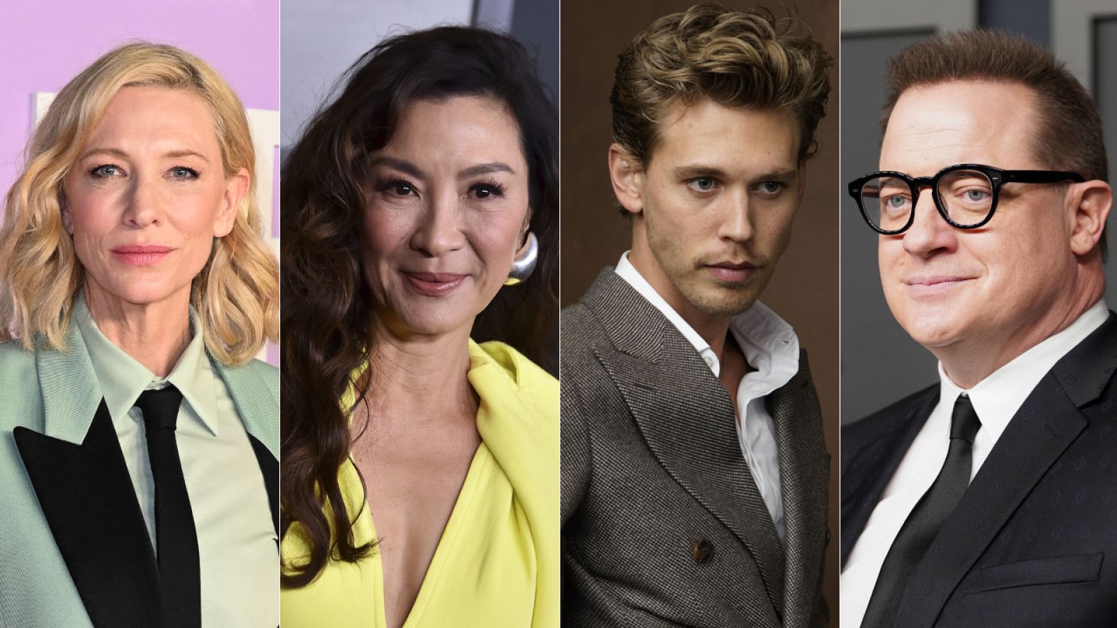 Cate Blanchett, Michelle Yeoh, Austin Batler y Brendan Fraser