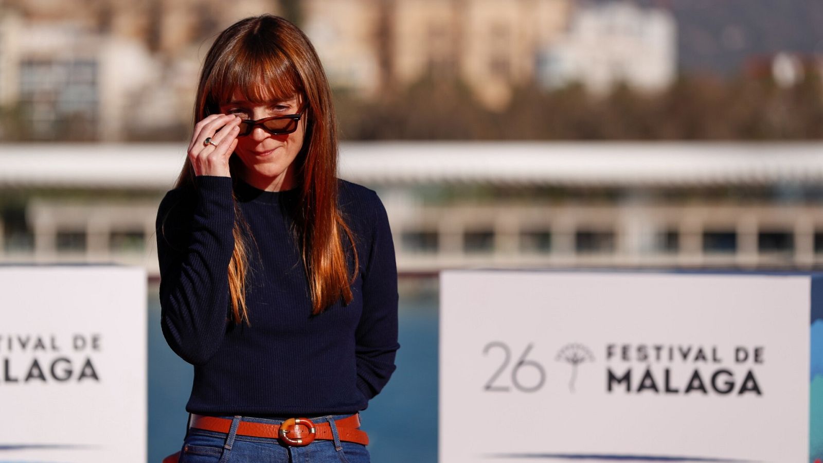 Elena Trapé durante la presentación de 'Els Encantats' en Málaga