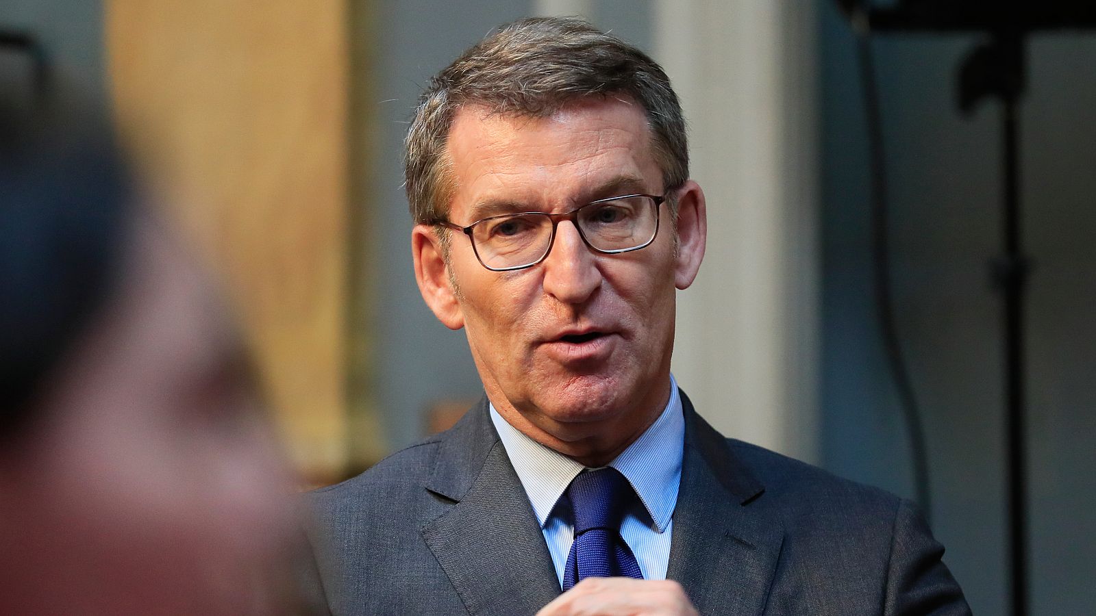 El presidente del PP, Alberto Núñez Feijóo