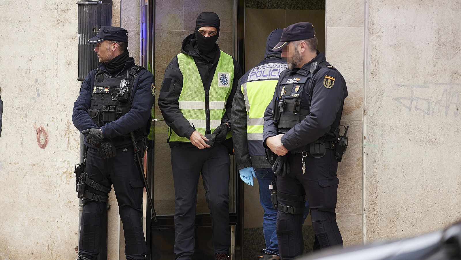 Imagen de archivo de unos agentes de la Policía Nacional