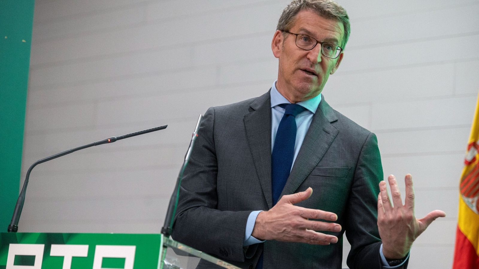 El presidente del PP, Alberto Núñez Feijóo