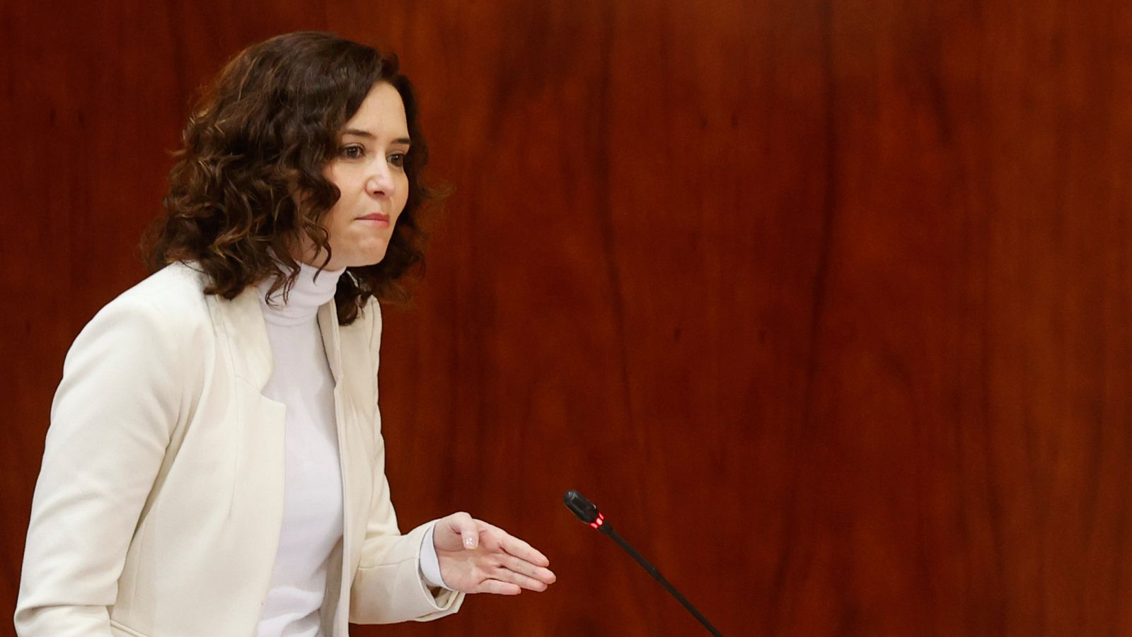 La presidenta de la Comunidad de Madrid, Isabel Díaz Ayuso