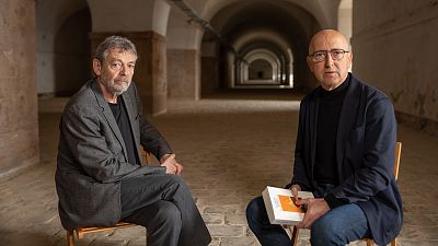 Pierre Lemaitre y Marta Carnicero, en 'Pgina Dos'