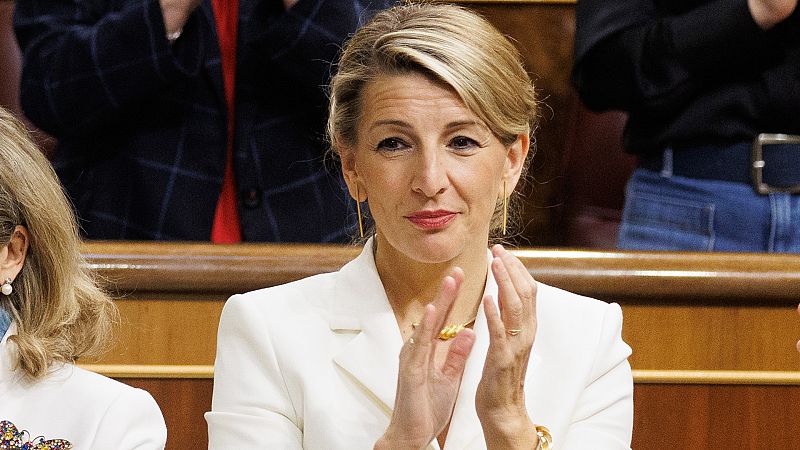 Díaz acusa a Tamames de "deteriorar la democracia" con una moción "destructiva" y defiende los "logros" de la coalición