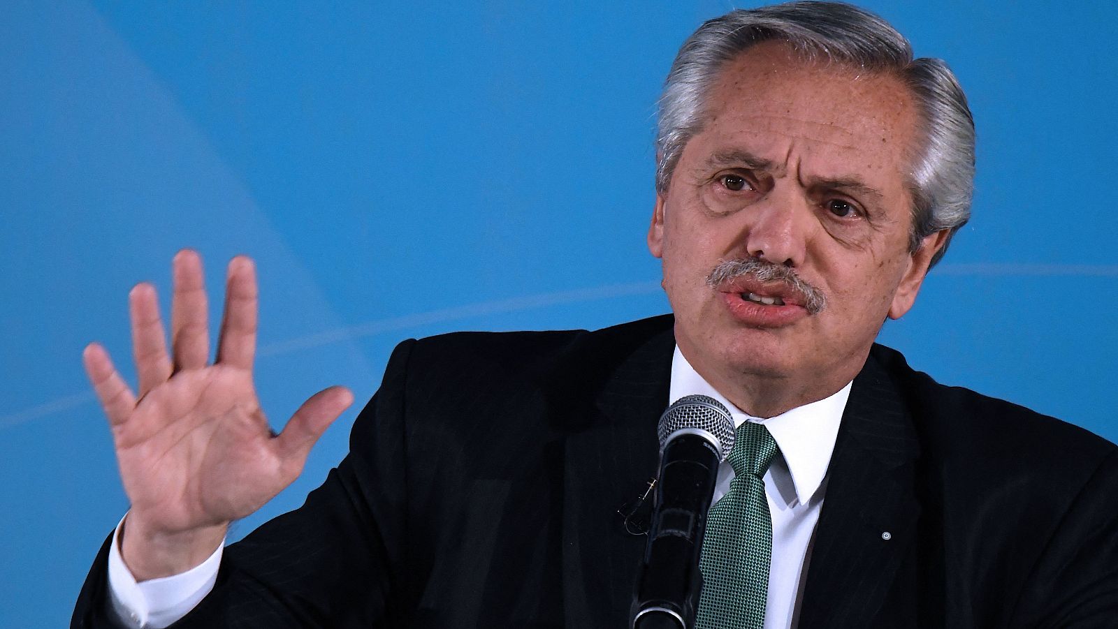 El presidente de Argentina, Alberto Fernandez