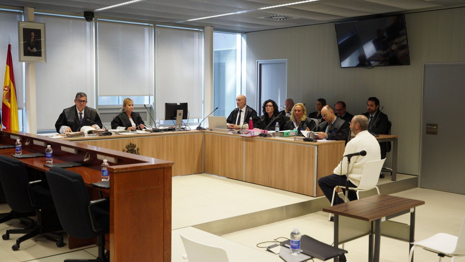 El acusado Francisco Javier Almeida durante un juicio en Logroño