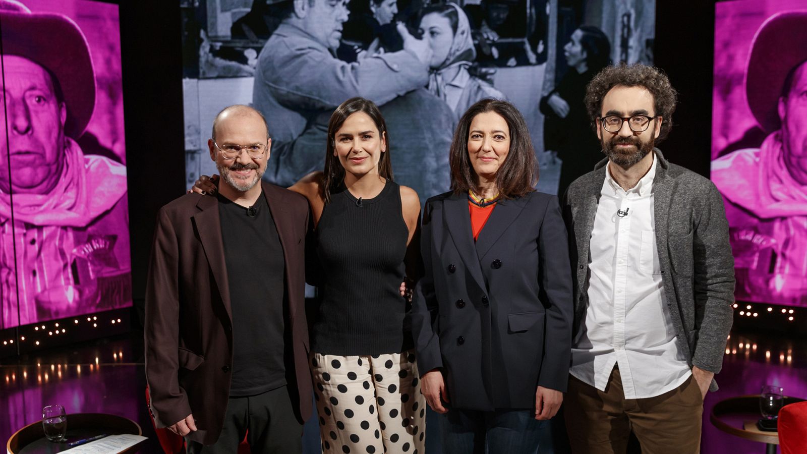 Víctor Matellano, Rosa Belmonte y Luis E Parés, con Elena S. Sánchez