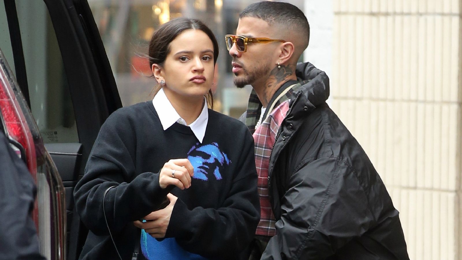 Rosalía y Rauw Alejandro en Nueva York
