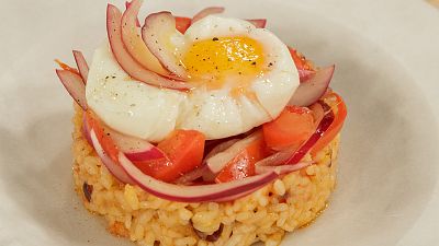 Receta de arroz con huevo poch� de Fray Marcos