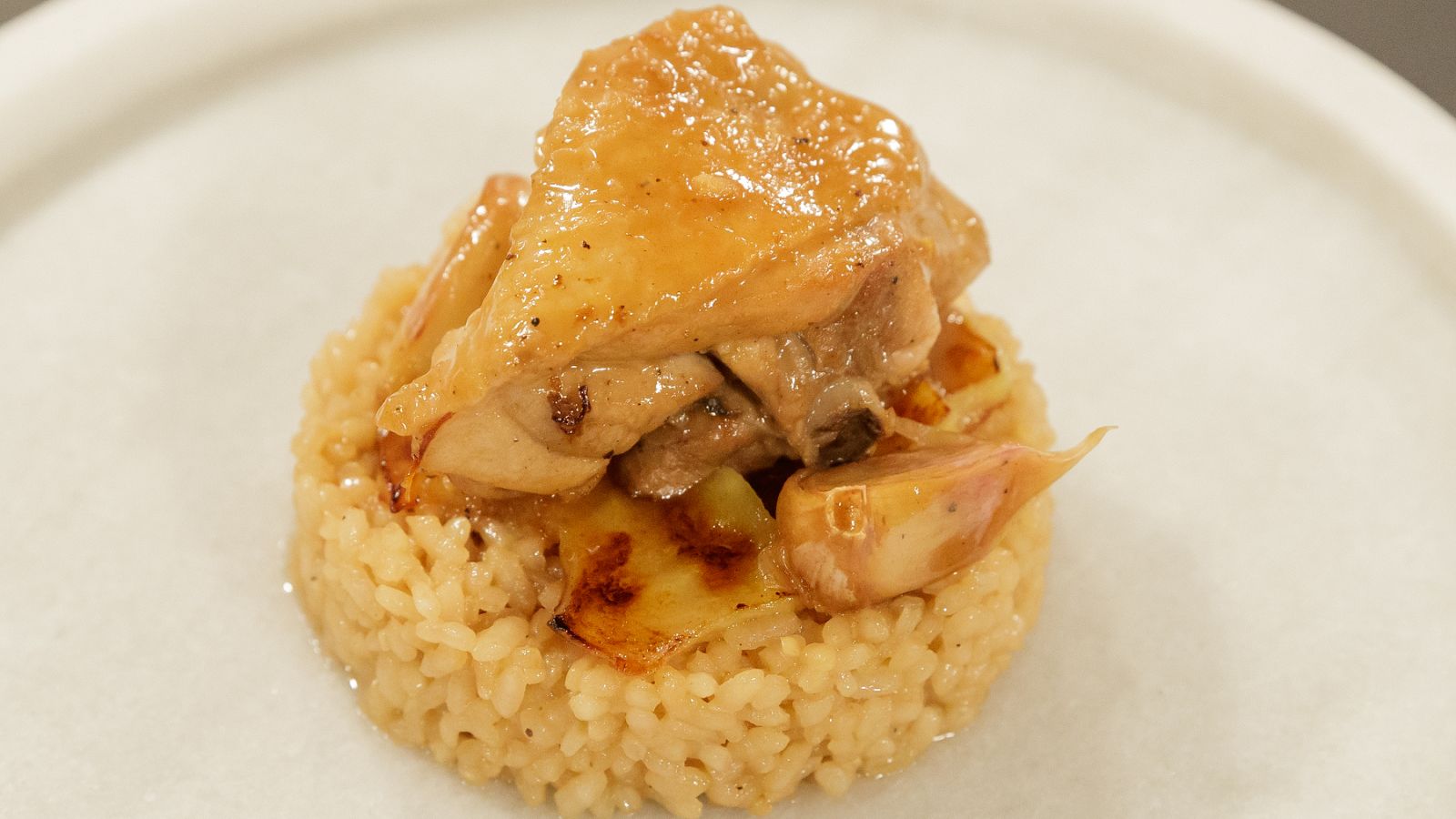 Receta de pollo al ajillo con arroz de Ana