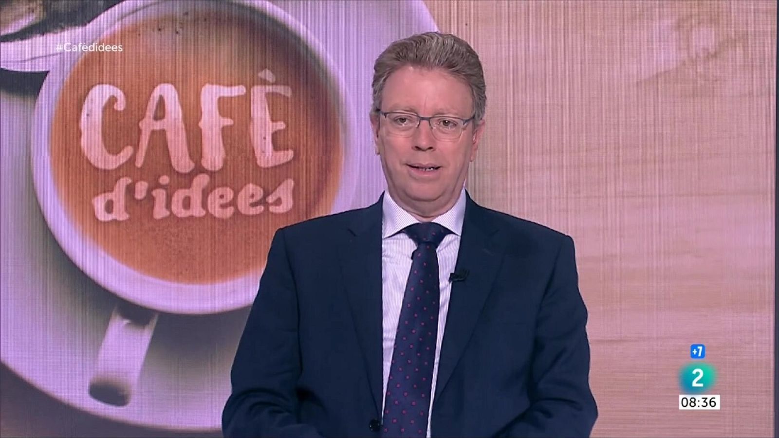 El portaveu del PDeCAT - Partit Demòcrata al Congrés, Ferran Bel, en una entrevista al 'Cafè d'idees'