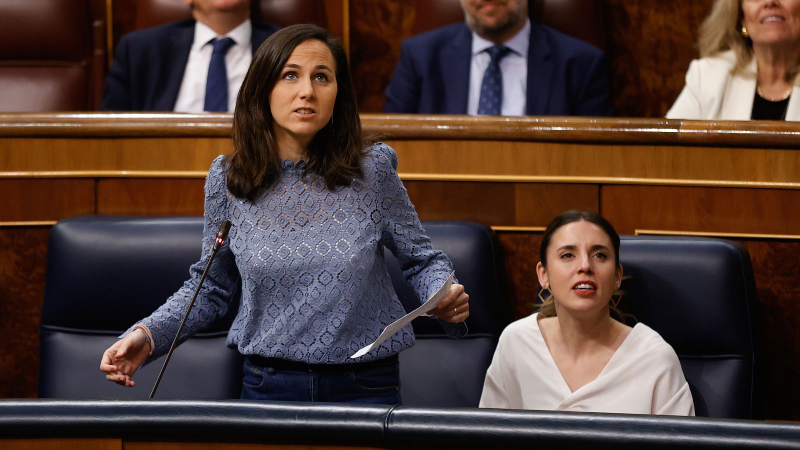 La secretaria general de Podemos, Ione Belarra