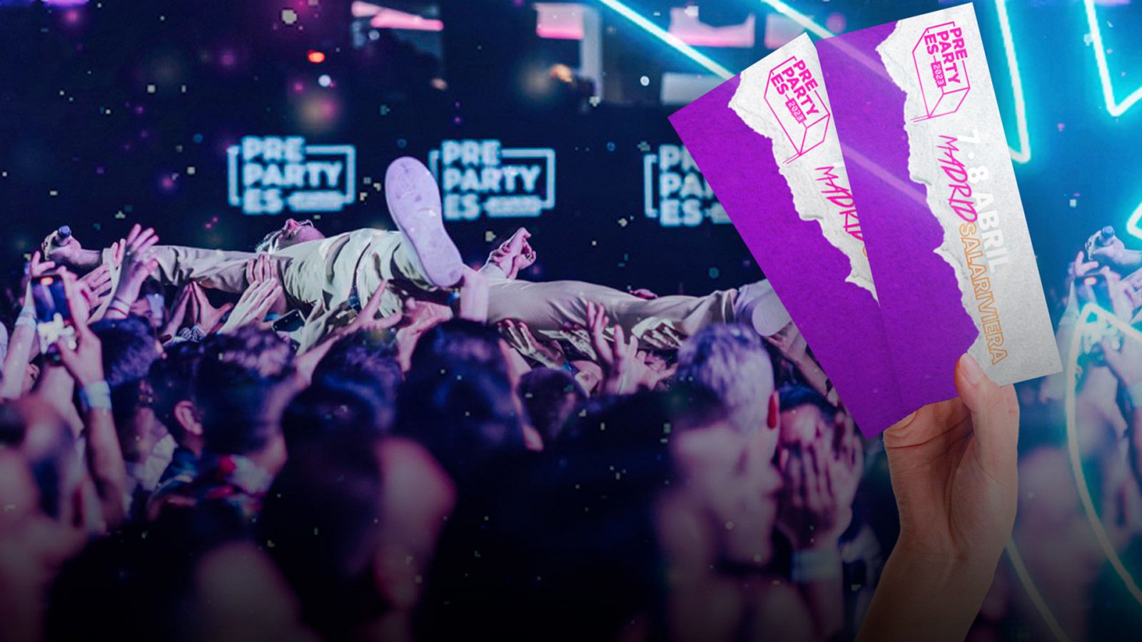 Gana uno de los cinco packs para asistir a la PrePartyES de Madrid