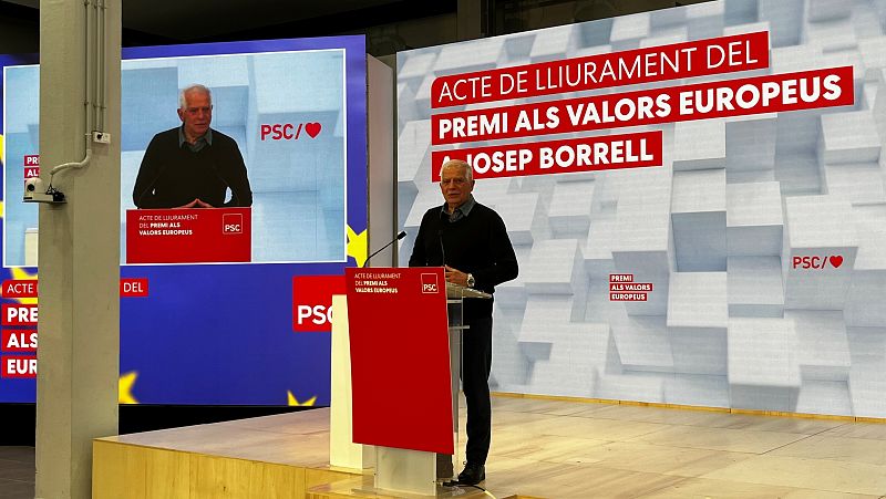 El PSC atorga a Josep Borrell un premi pels valors europeus