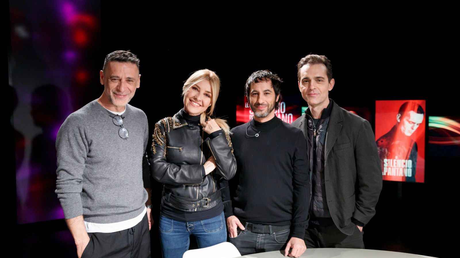 Cayetana Guillén Cuervo, con Marc Vigil, Pedro Alonso y Nacho Fresneda