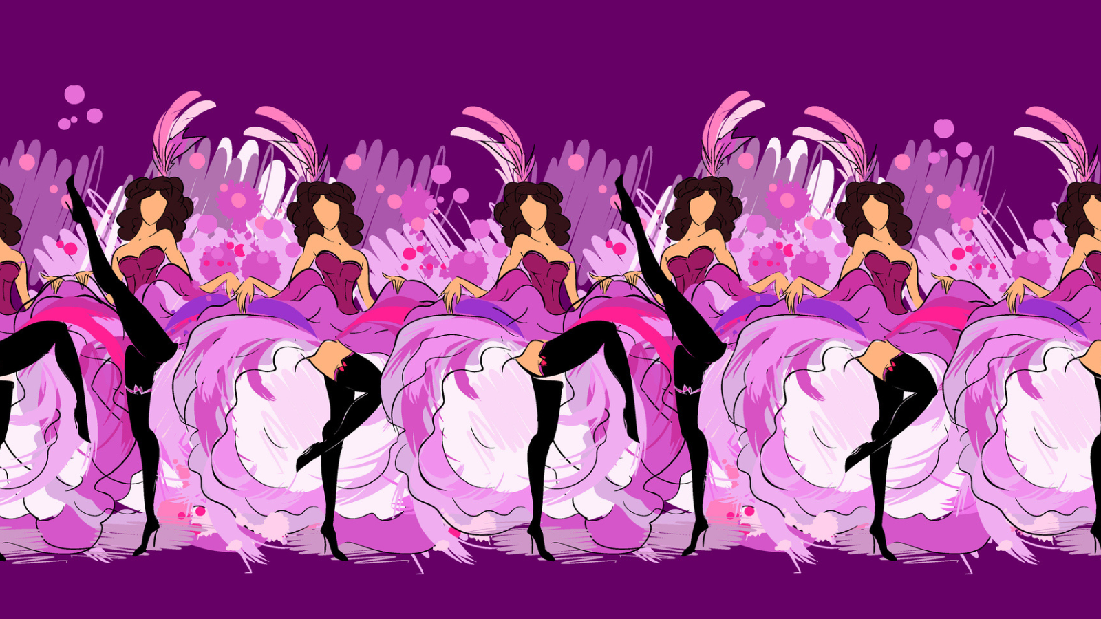 Chicas bailando cancán