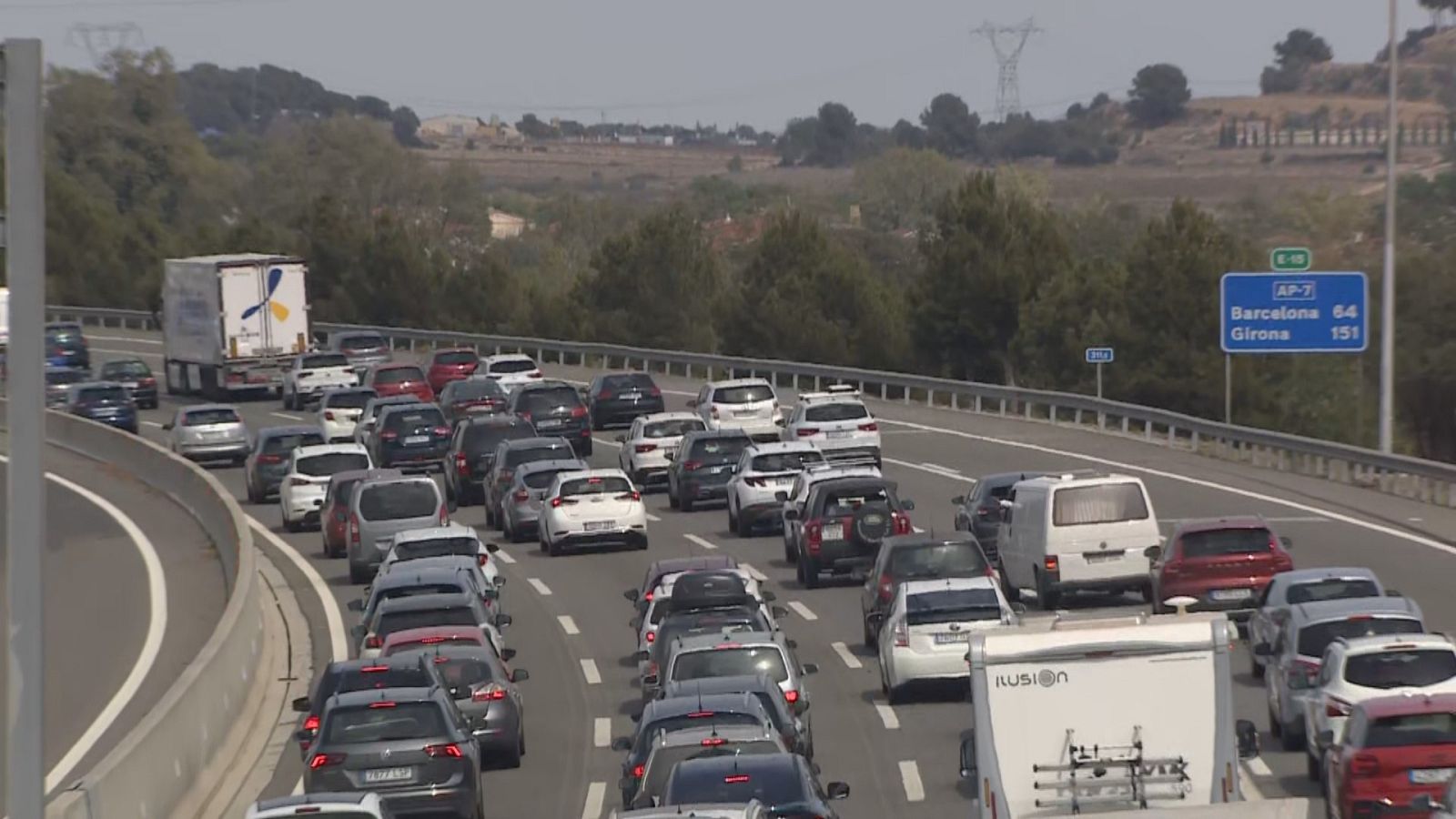 L'AP - 7 torna a ser una de les vies amb més retencions aquesta Operació Tornada