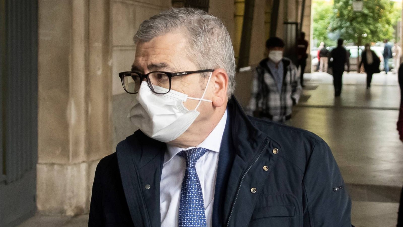 El exviceconsejero de Empleo, Agustín Barberá, a la llegada a los juzgados de Sevilla en 2020