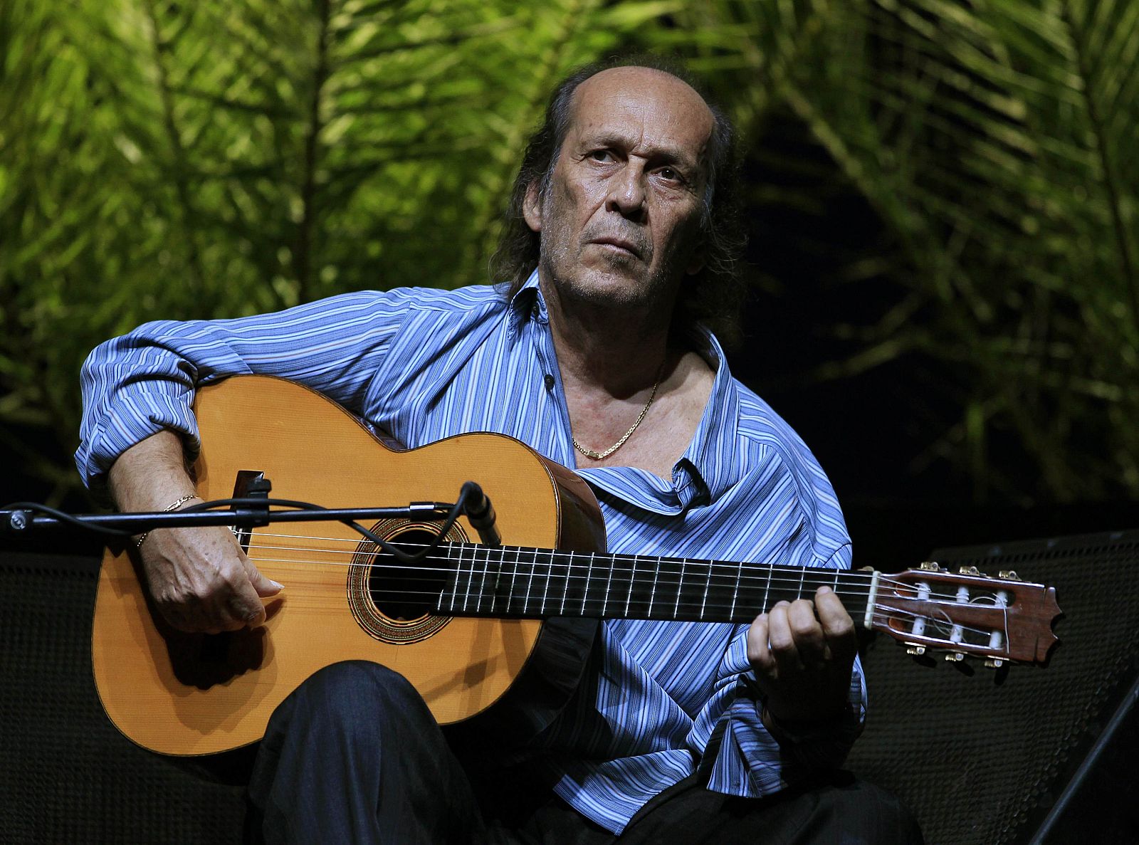 Paco de Lucía en una actuación durante la Bienal de Flamenco de Sevilla en 2010