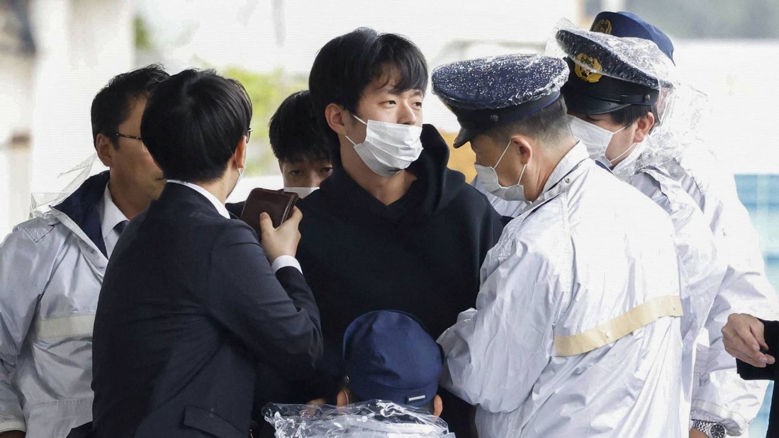 Una imagen del presunto atacante del primer ministro de Japón.